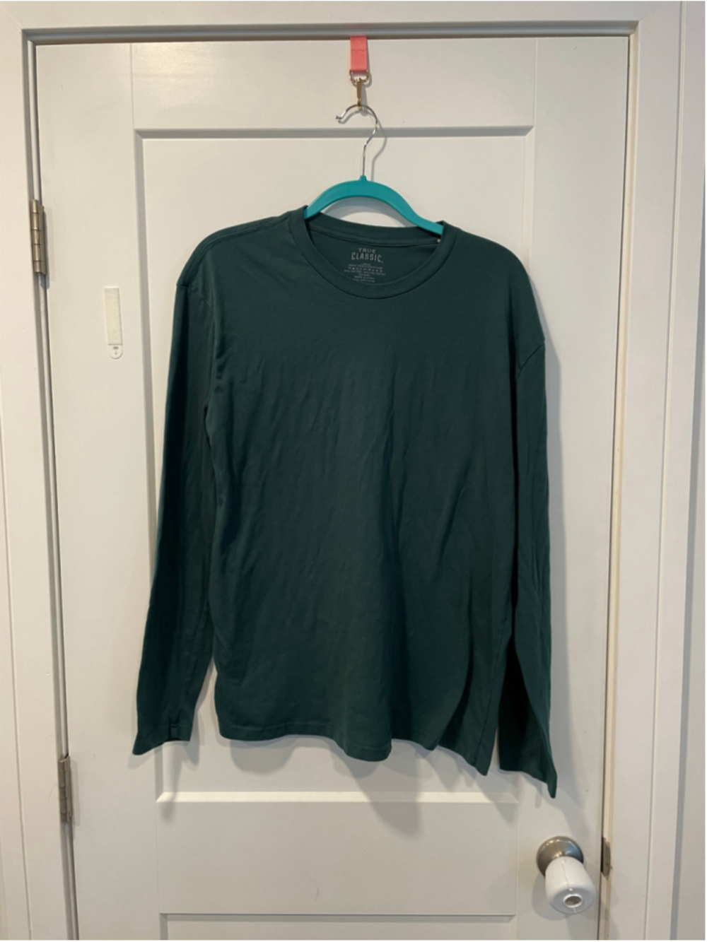 Men's True Classic Long Sleeve Tee L Dark Green